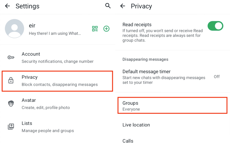 Evitar Ser Añadido a Grupos Aleatorios de WhatsApp